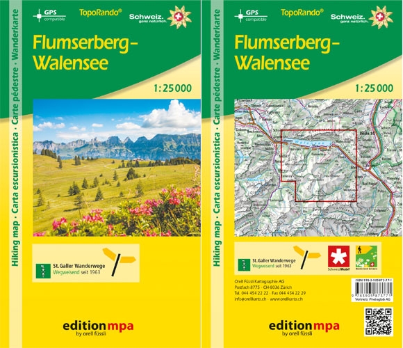 Wanderkarte Flumserberg - Walensee