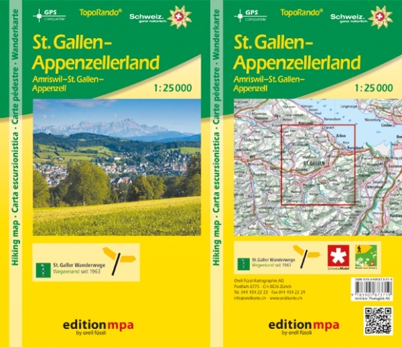 Wanderkarte St. Gallen - Appenzellerland